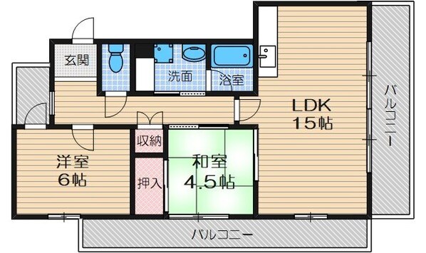 エクセレントライフ大池の物件間取画像